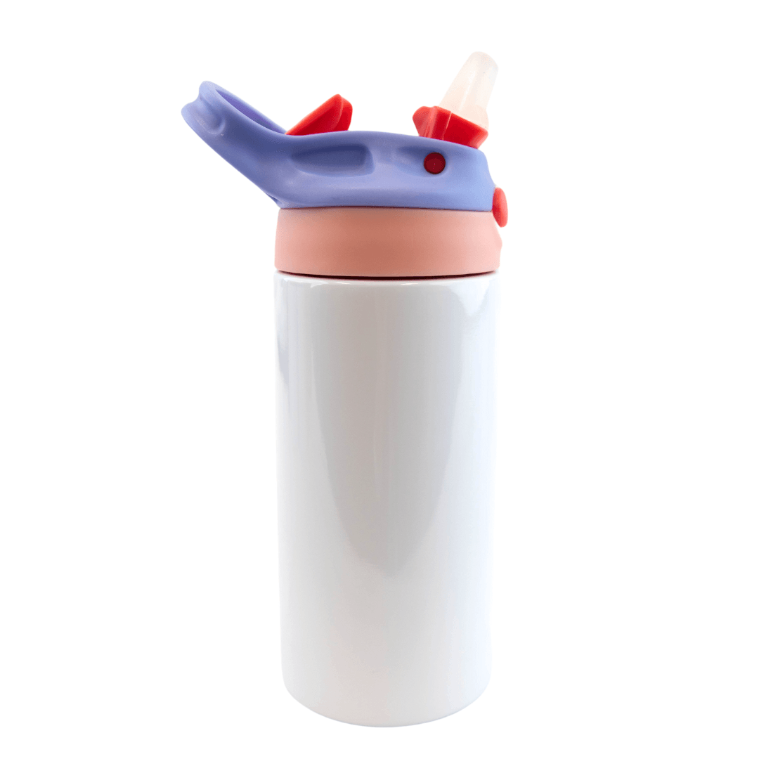 12 oz Kids Sublimation Blank Colored Lid Sippy Cup Tumbler, Variety of Colors