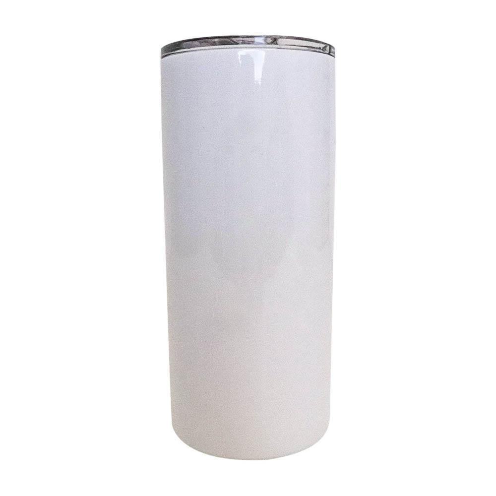 15 oz Sublimation Blank White Fat Stainless Steel Tumbler