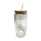 15 oz Sublimation Holiday Snow Globe Glass Jar Tumbler