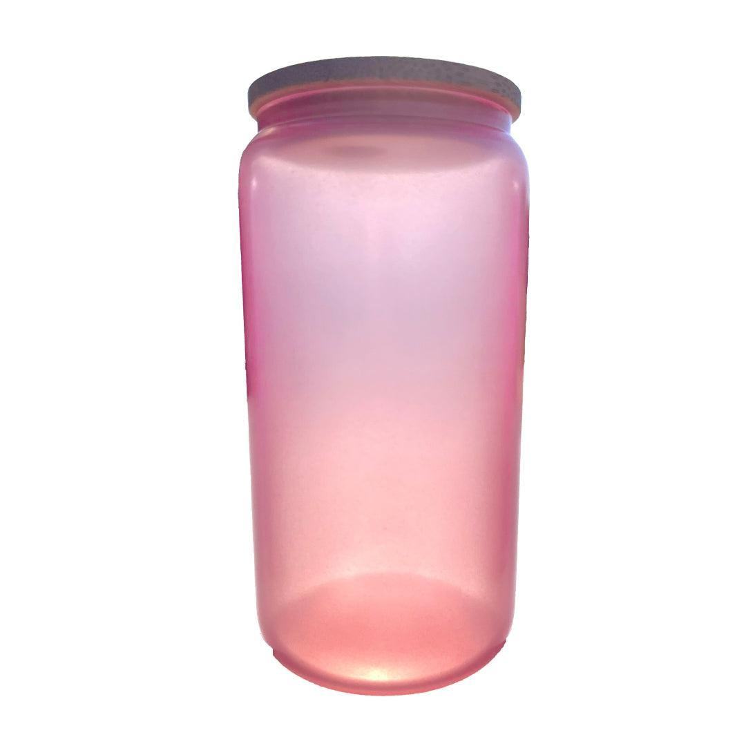 Sublimation Glass Tumbler with Bamboo Lid