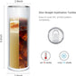 20 oz Blank Straight White Sublimation Tumbler with Clear Lid
