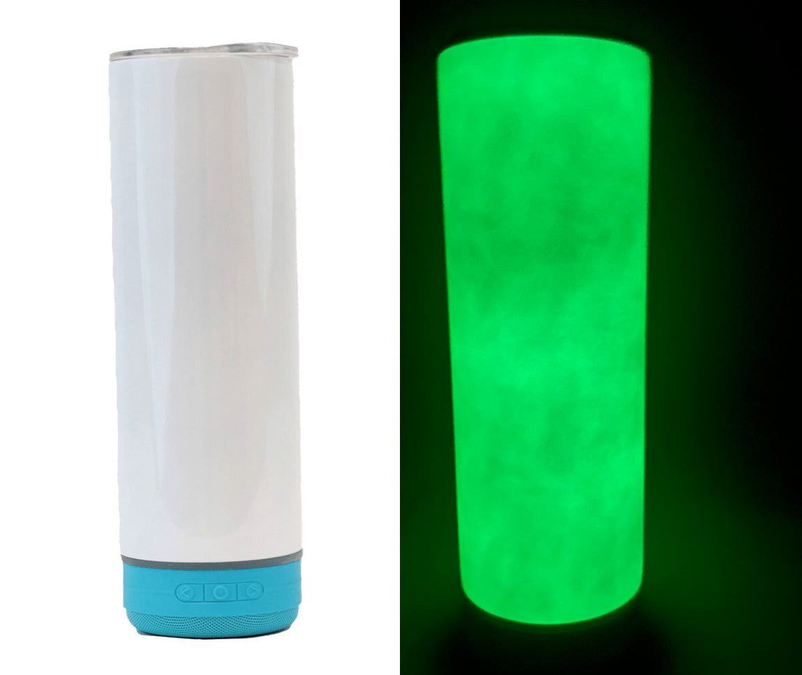 20 oz GLOW in the Dark Sublimation Tumbler with Bluetooth Speaker, Variety of Colors