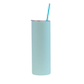 20 oz Matte Pastel Colored Sublimation Tumbler with Colored Straw