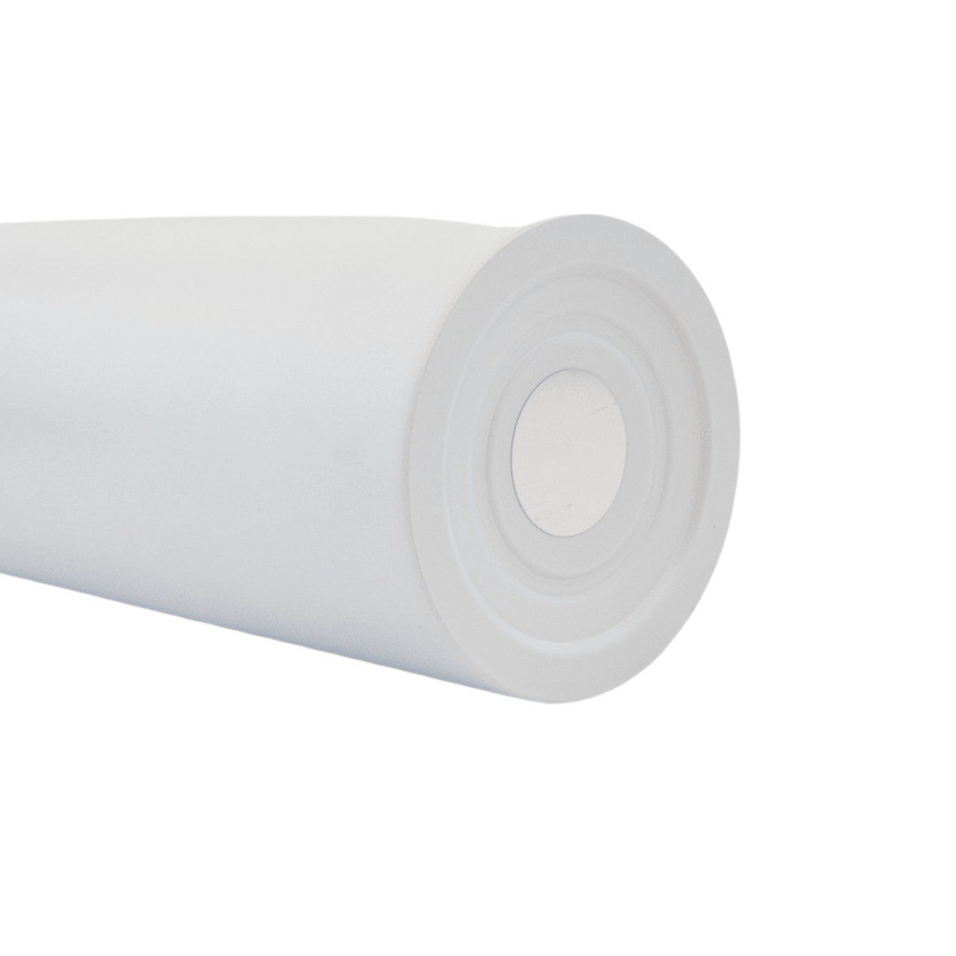 20oz Straight White Matte Tumbler Flat Edge