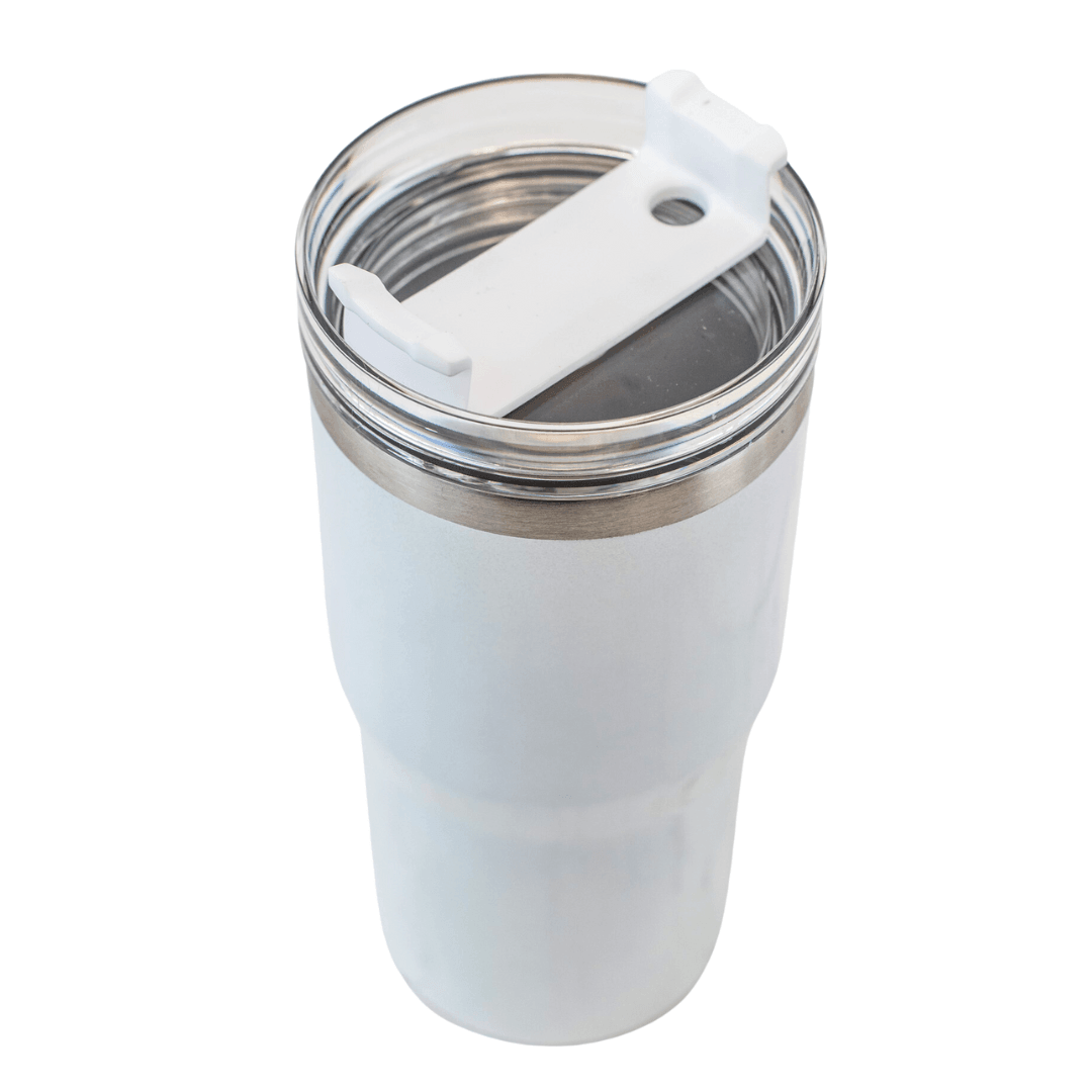 20 oz Sublimation Blank Halo Holographic Rainbow White Car Tumbler