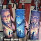 20 oz Sublimation Blank White Straight Hookah Tumbler