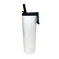 20 oz Sublimation Straight Sports/ Water Bottle Tumbler w/ Flip Lid