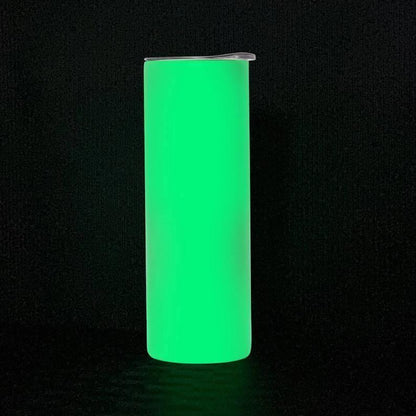 20oz Sublimation Blank Tumbler GLOW in the Dark - Blue, Green, or Purple