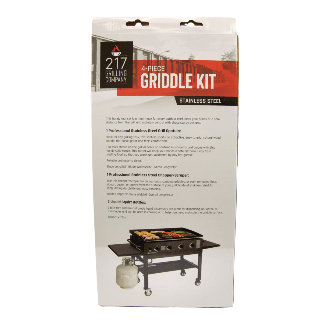 217 Grilling Company 4 Piece Griddle Tool Set
