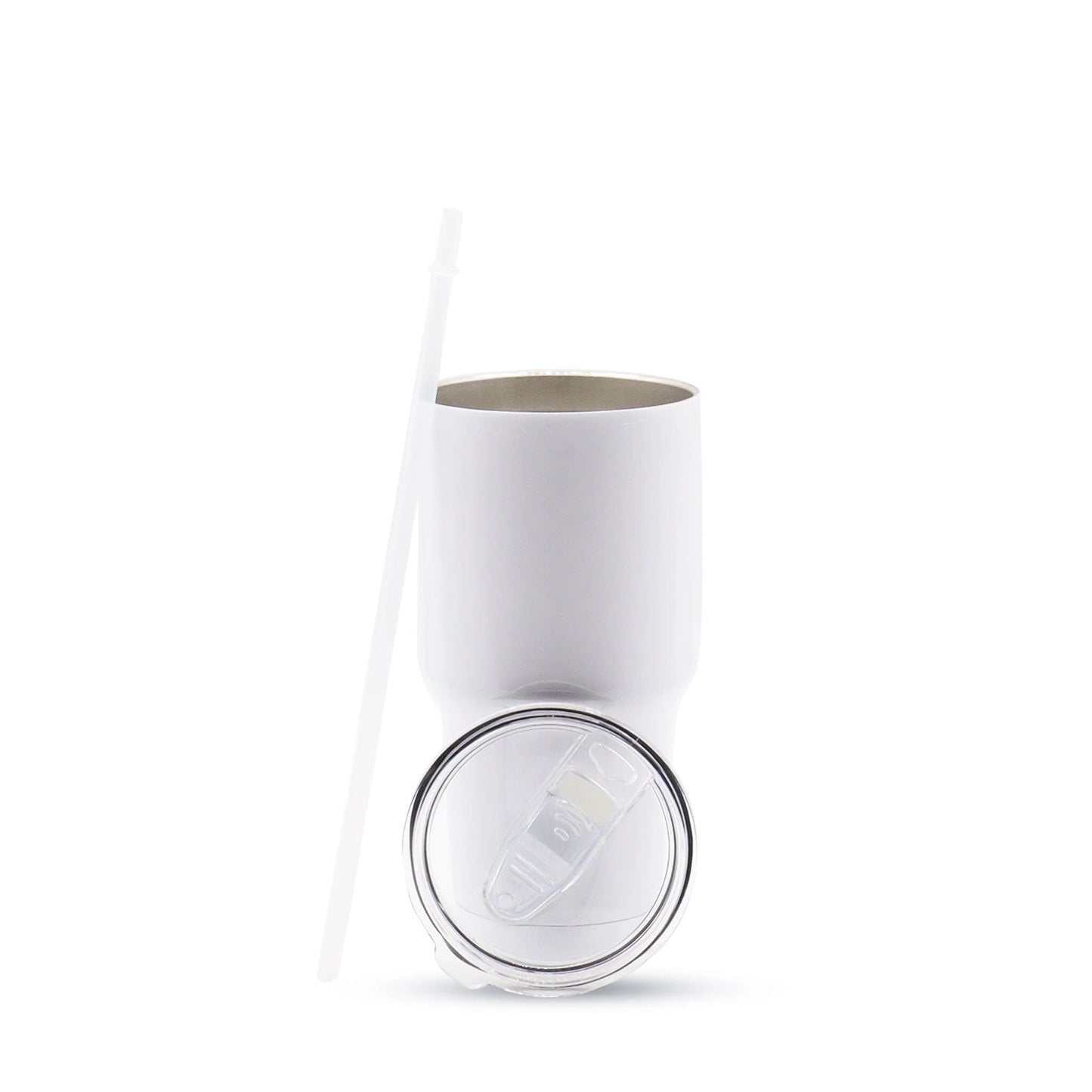 30oz  Sublimation White Car Tumbler