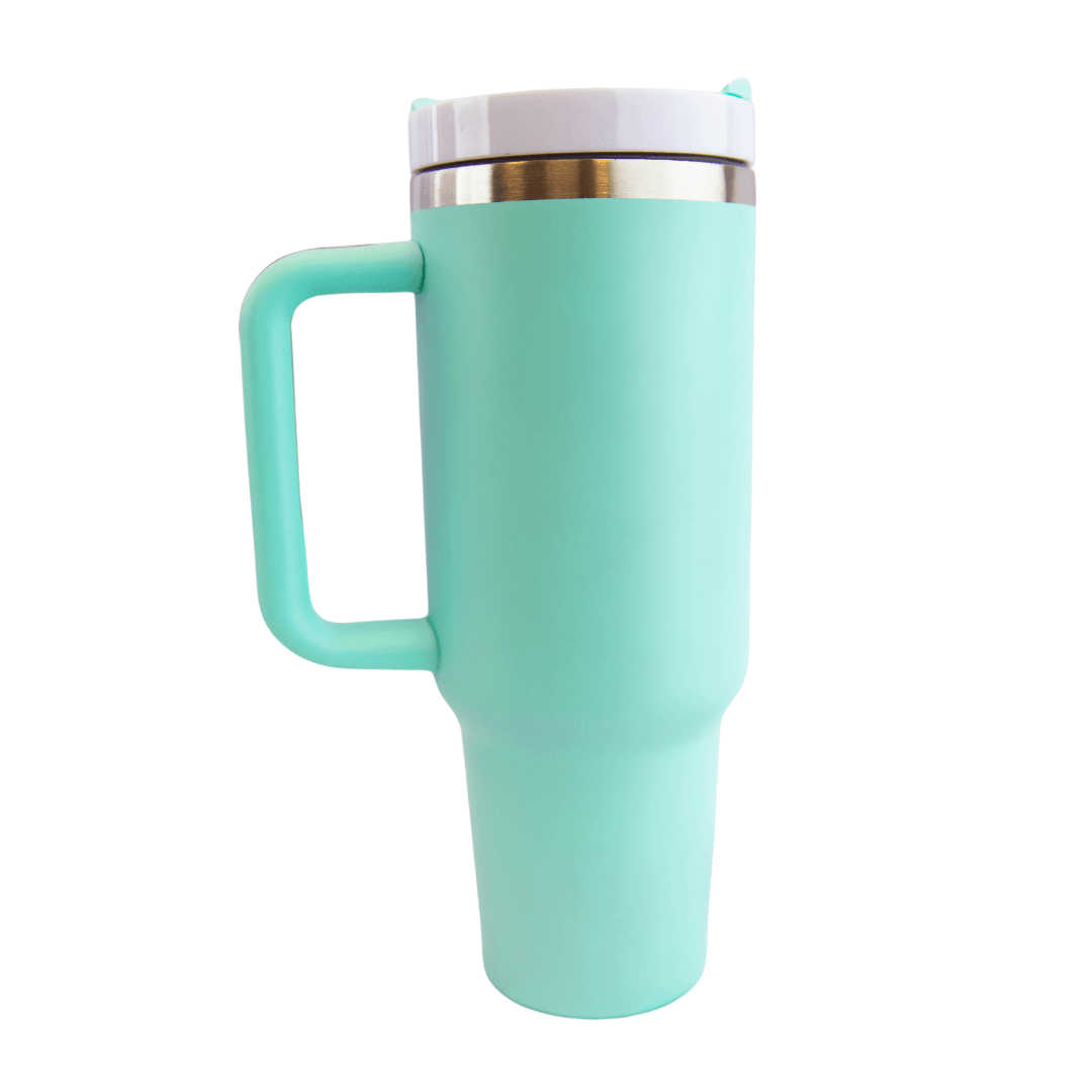 40oz Sublimation Matte Tall Car Tumbler with Handle