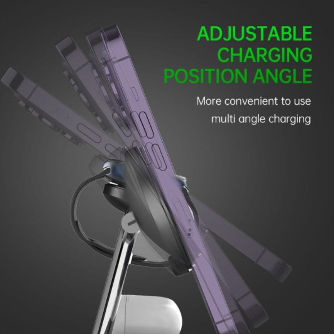 5 in 1 Charging Station for Apple Devices Mag-Safe Charger iPhone 16/15/14/13/12