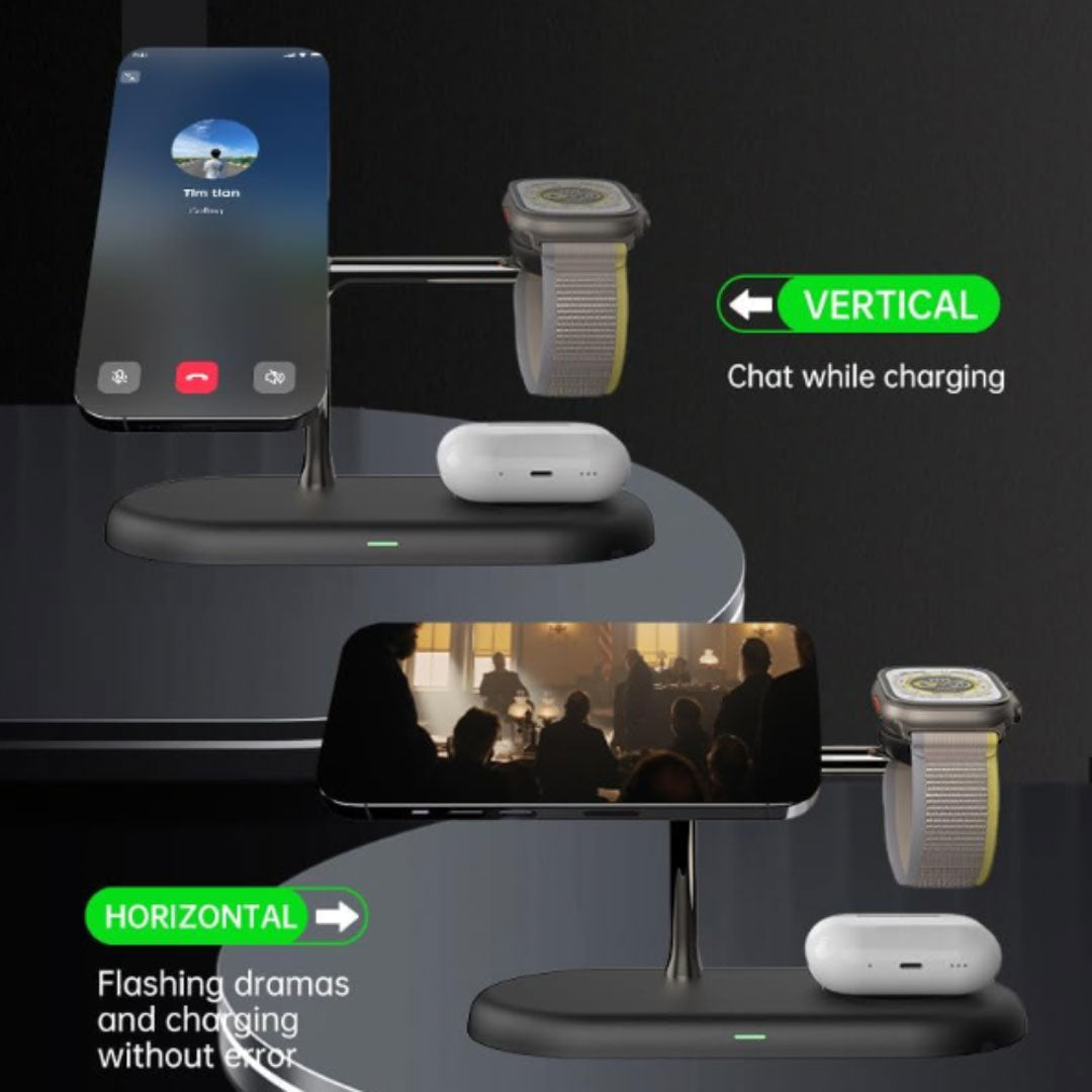 5 in 1 Charging Station for Apple Devices Mag-Safe Charger iPhone 16/15/14/13/12