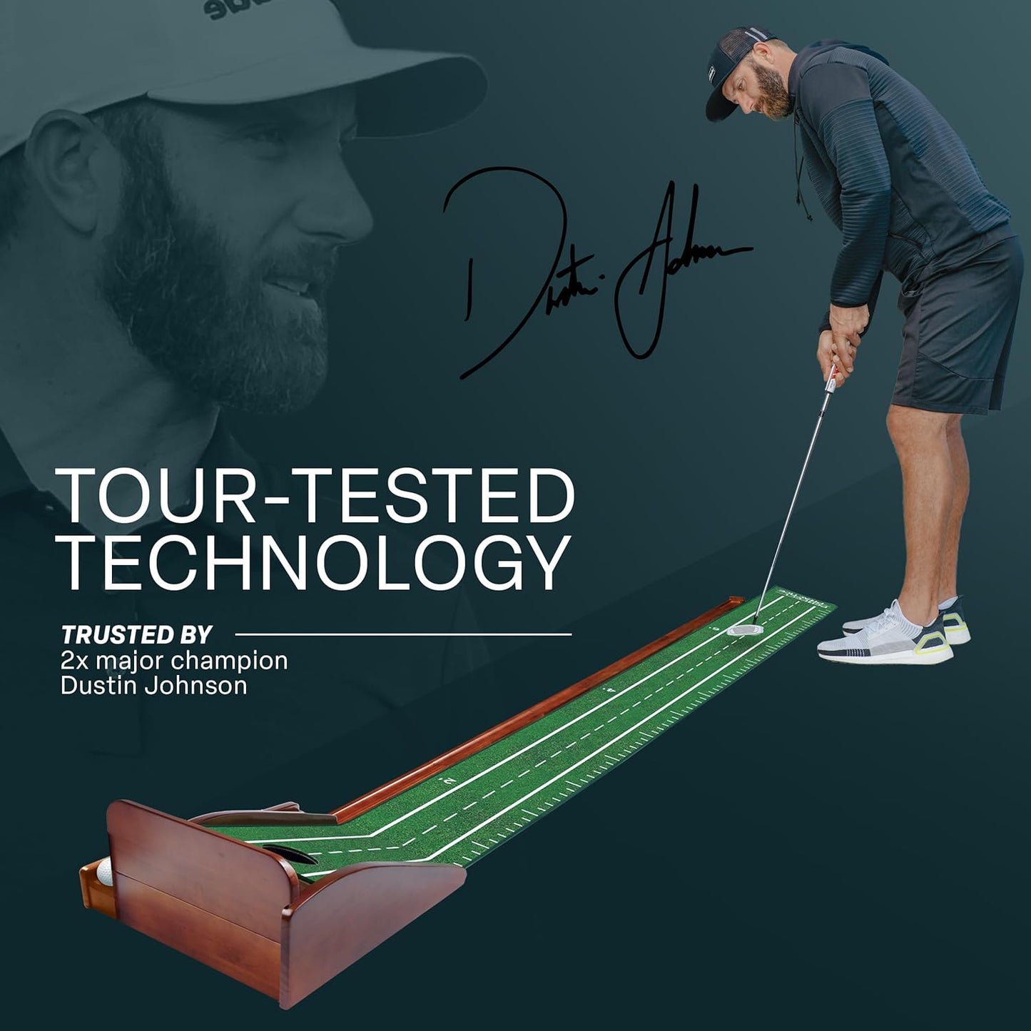 Perfect Practice Putting Mat 8 feet (Compact Edition)