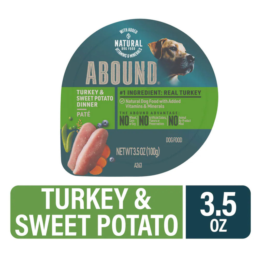Abound Dog Food Turkey & Sweet Potato Dinner (SOLD BY CASE) 12 / Carton