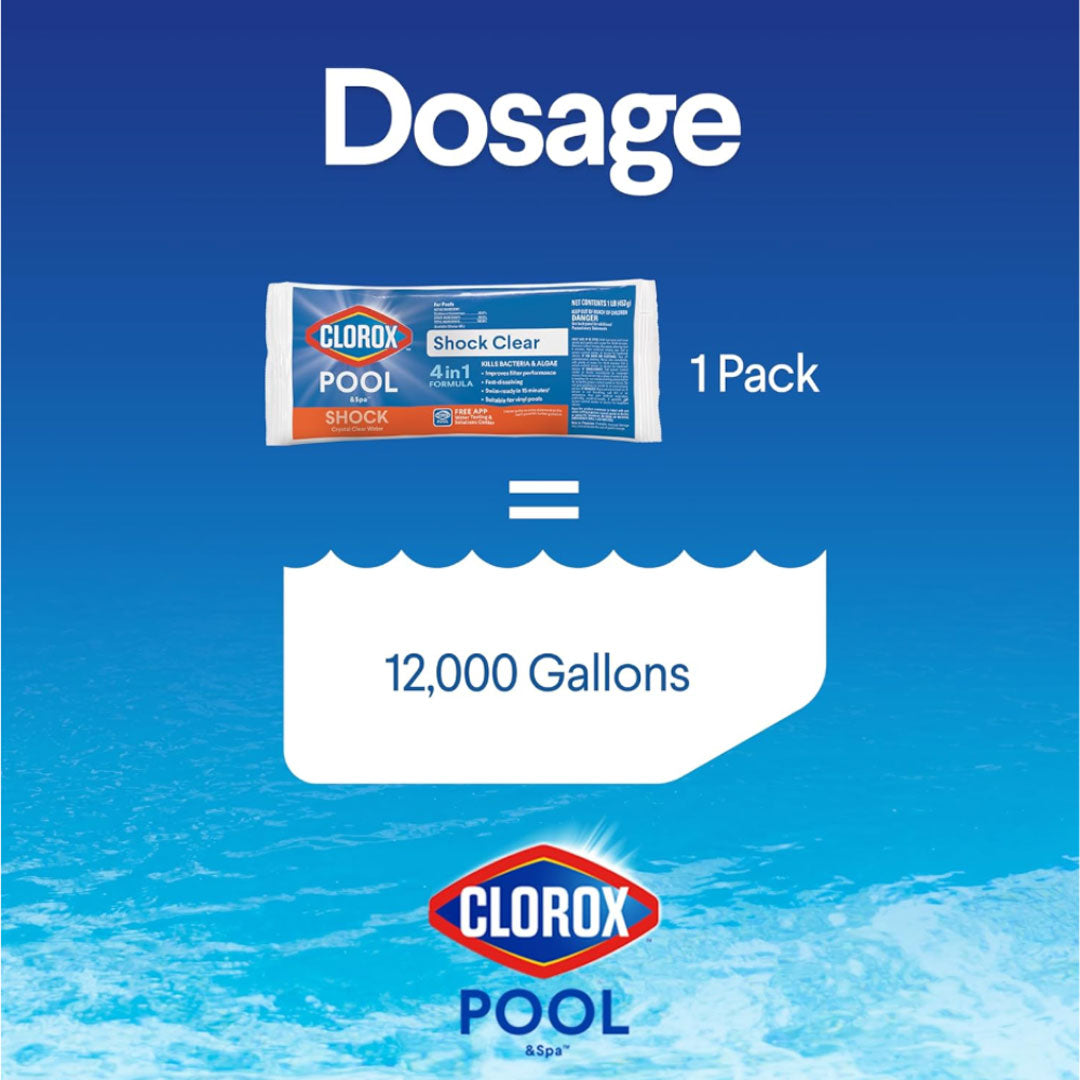 Clorox Pool Shock XtraBlue+ 1lb Bag