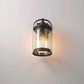Globe Electric Wall Sconce 7.95"x7.2"x14.1" Matte Black 1-Light w/Glass Shade