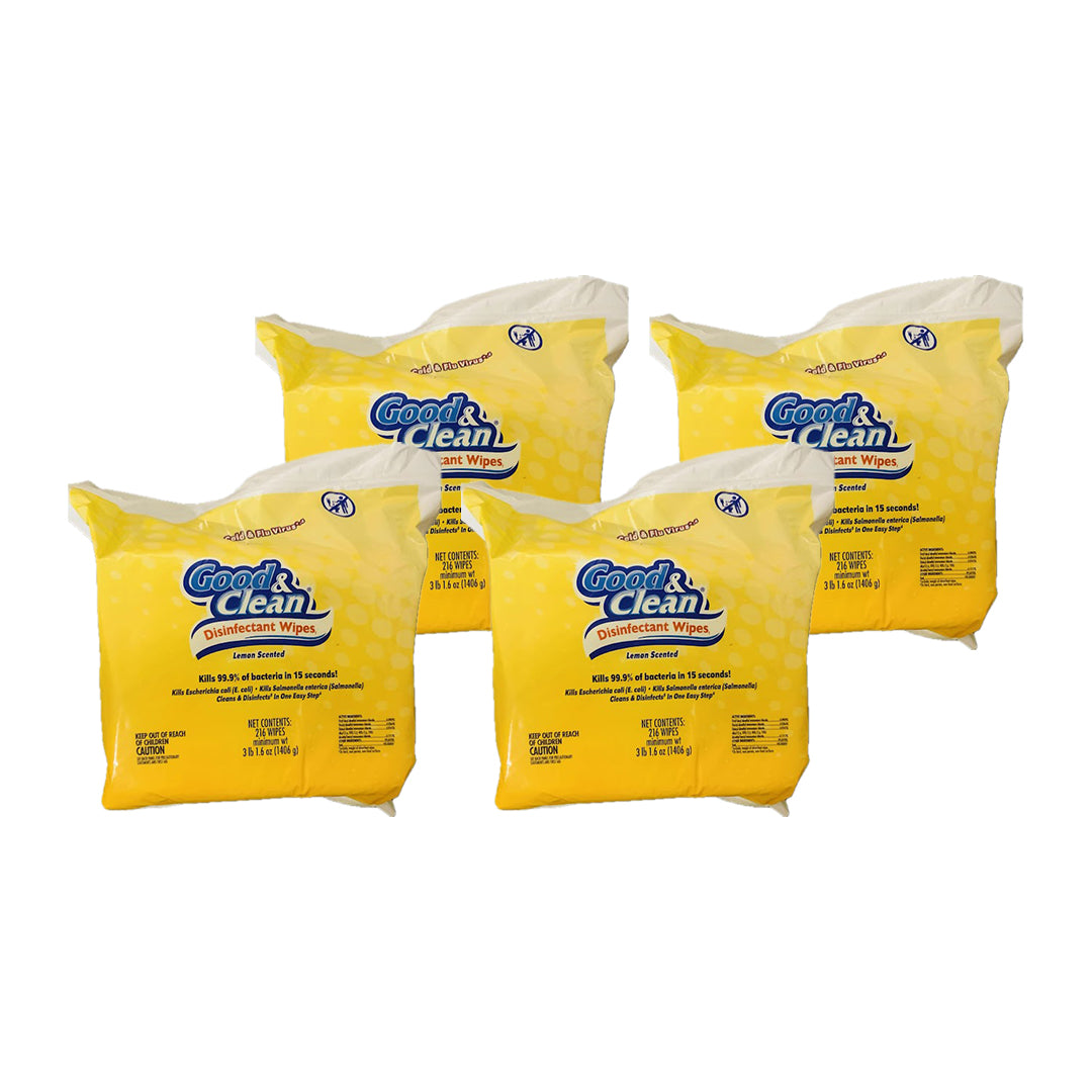 Good & Clean Disinfectant Wipes (SOLD BY CASE ) 4 / Carton