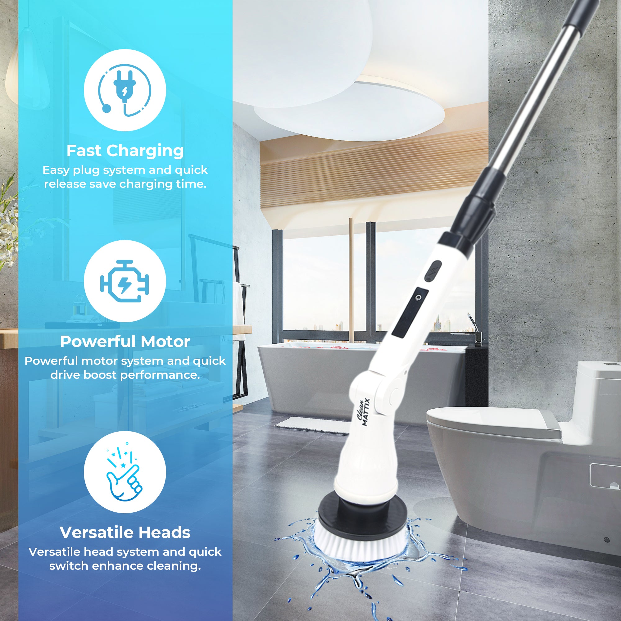 Cleanmattix - 8-In-1 Scrubber