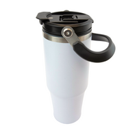 30oz Sublimation White Double Way Lid Tumbler