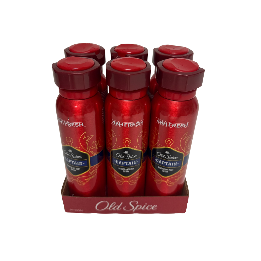 Old Spice Captain Deodorant Spray (SOLD BY CASE) 6 / Carton