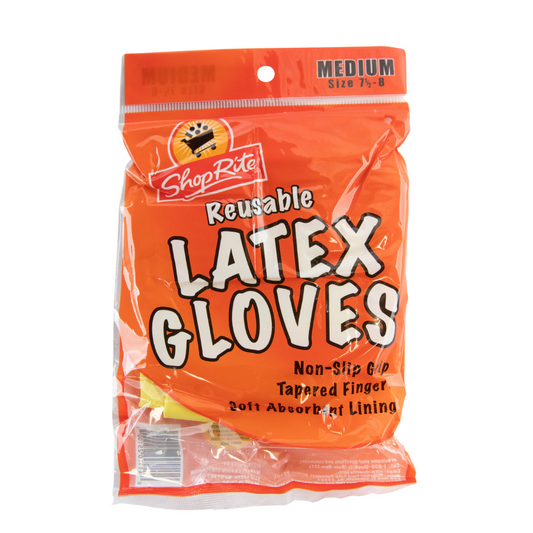 ShopRite Reusable Medium Latex Gloves