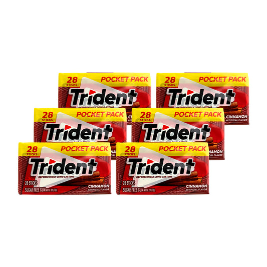 Trident Sugar Free Gum Cinnamon (SOLD BY CASE) 6 / Carton