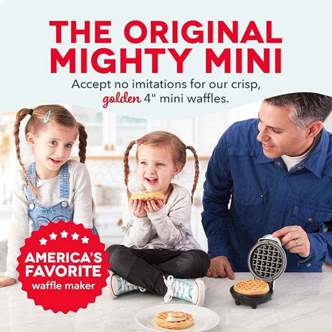 Weight Watchers by Dash Mini Waffle Maker 4 Inch New White Recipes Included