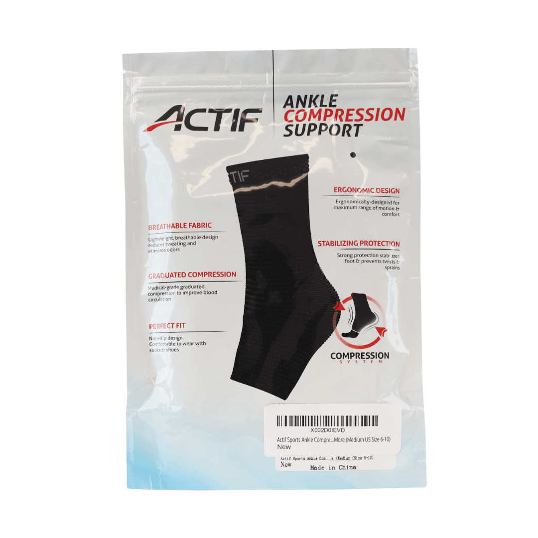 ACTIF Ankle Compression Support, Small Medium and Large