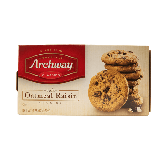 Archway Oatmeal Raisin Cookies 9.5oz-BEST BY 07/29/24