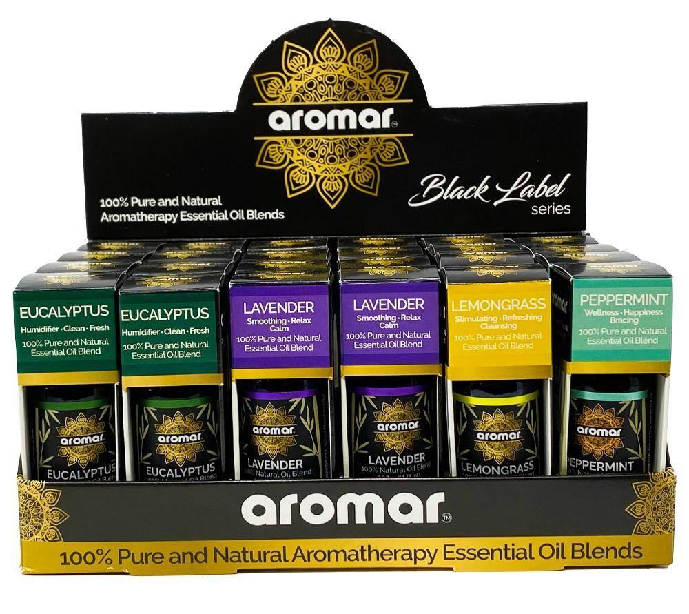 Aromar Essential Oils - Assorted Scents - 0.5oz Bottle for Aromatherapy and Relaxation