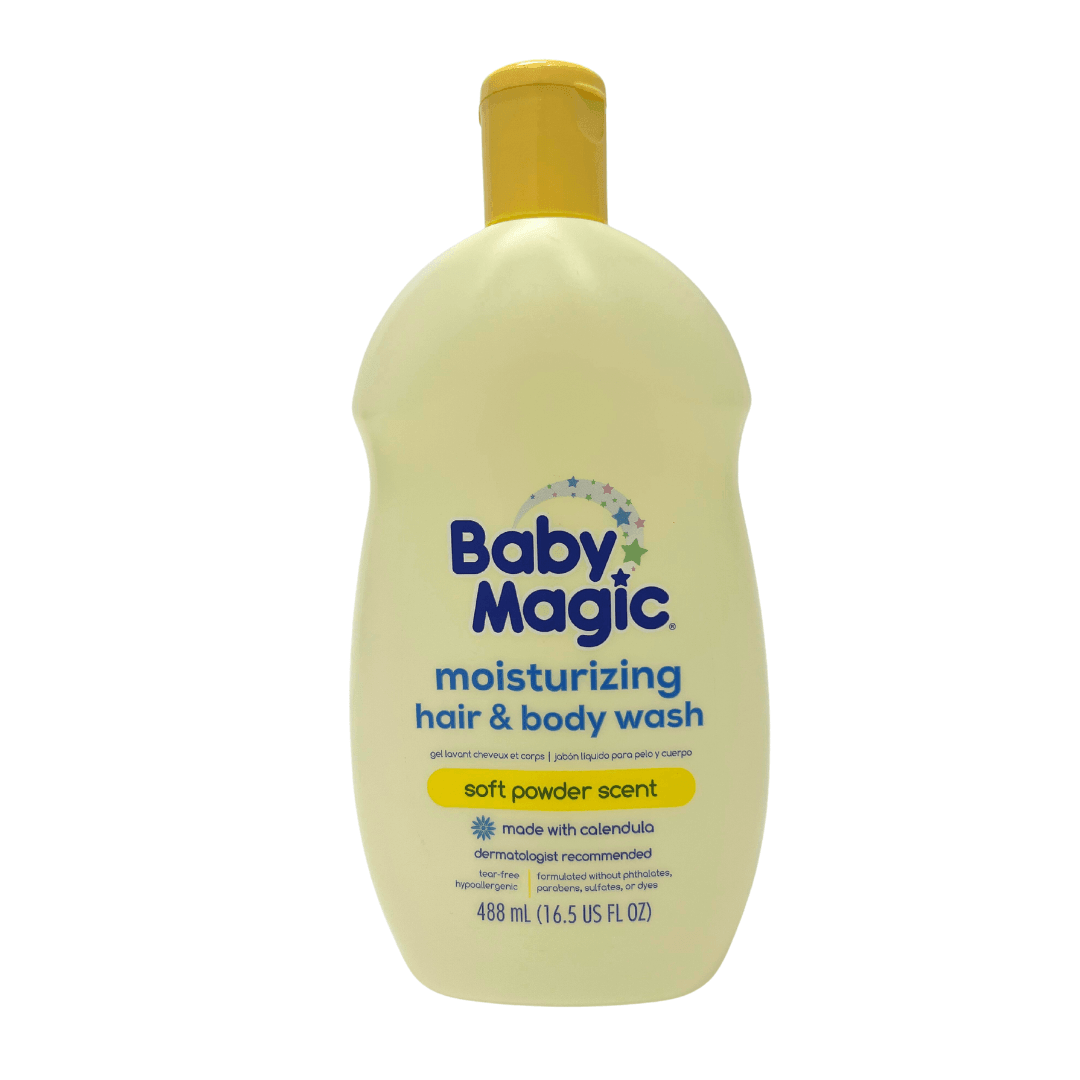 Baby Magic Moisturizing Hair and Body Wash Soft Powder Scent, 16.5 oz
