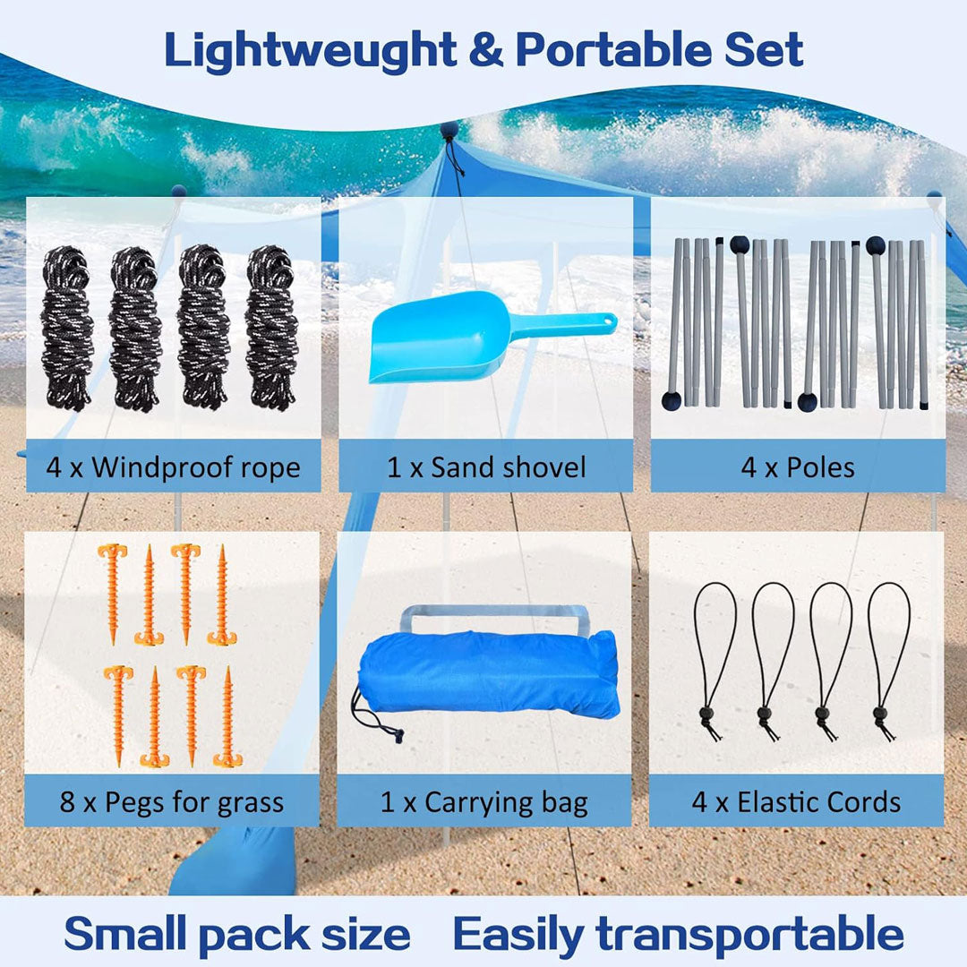 Beach Canopy Tent, Easy to Set Up, Provides 120 Sq. Ft Shade (ONLINE ONLY)