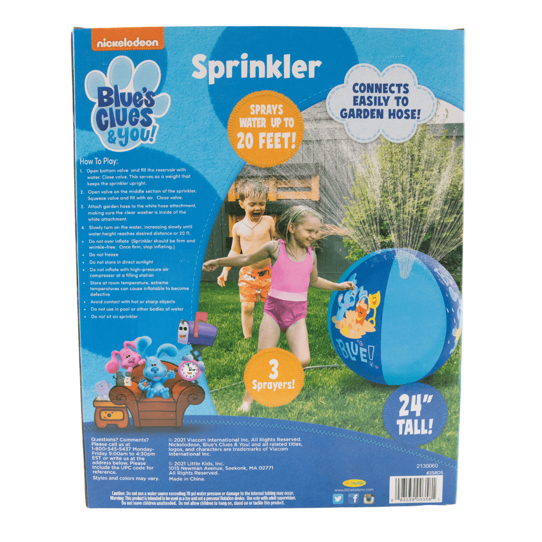 Blue's Clues and You Sprinkler 24" Tall Ages 3+