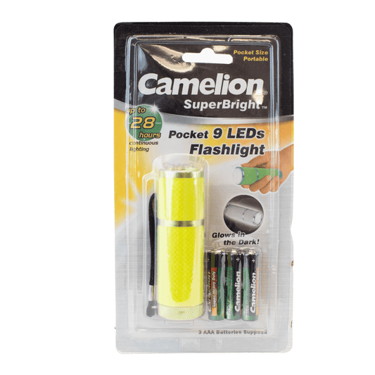 Camelion Glow In The Dark 9 LED Flashlight