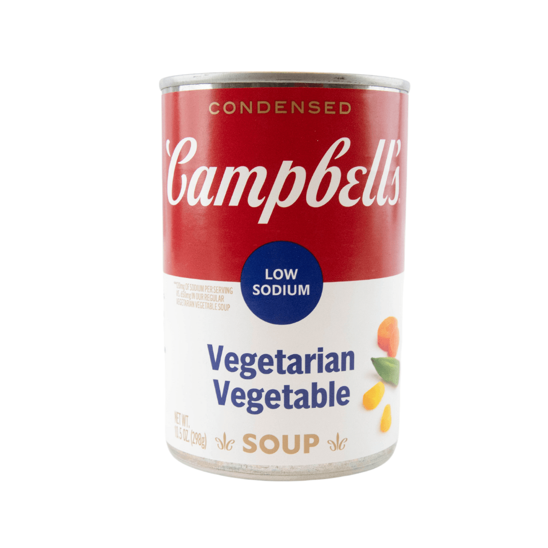 Campbell's Low Sodium Vegetarian Vegetable Soup 10.5oz-BEST BY 02/14/26