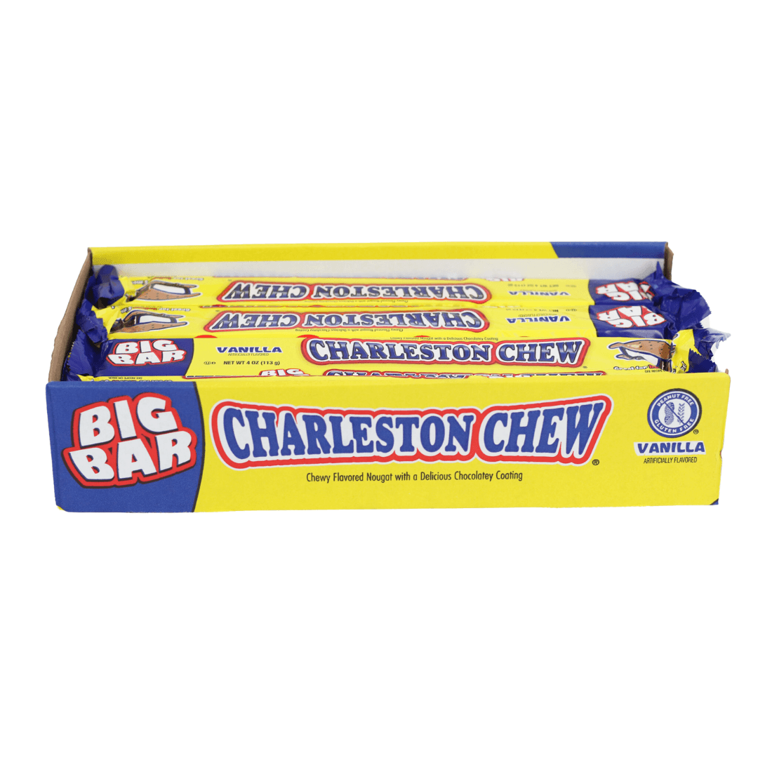 Charleston Chew Big Bar Chocolate Coated Vanilla Candy 4oz