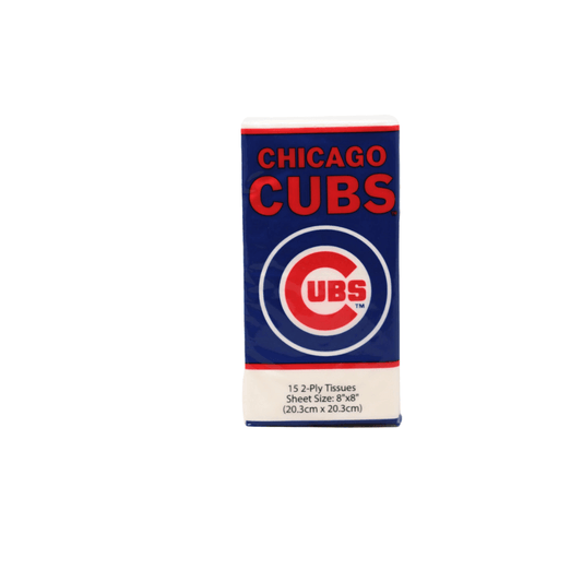 Chicago Cubs Baseball Facial Tissues 15 Count