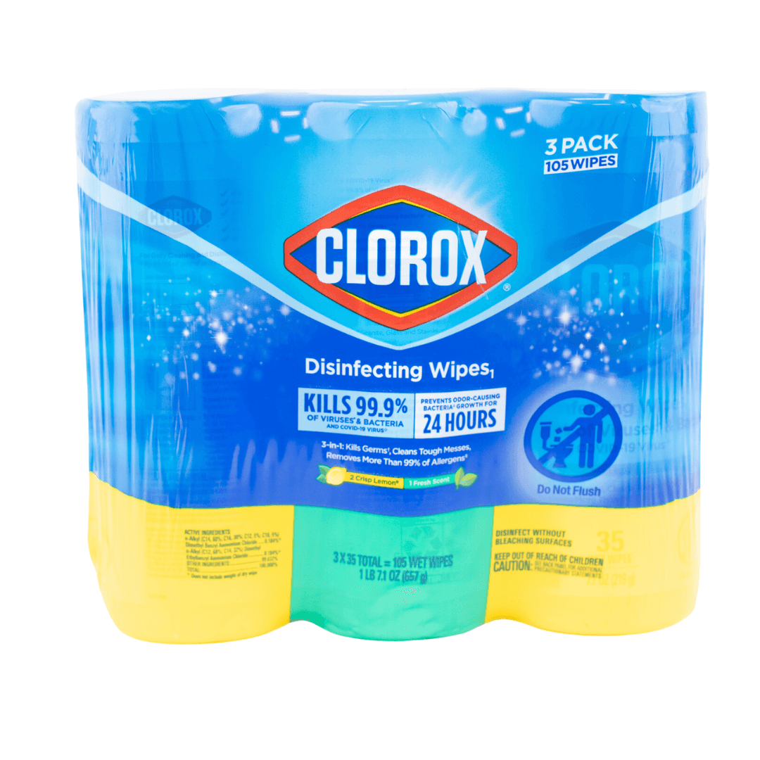 Clorox Disinfecting Wipes 35 Count, 3 Pack