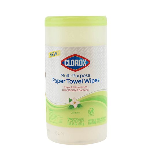 Clorox Multi-Purpose Jasmine Scent Paper Towel Wipes 75 Count