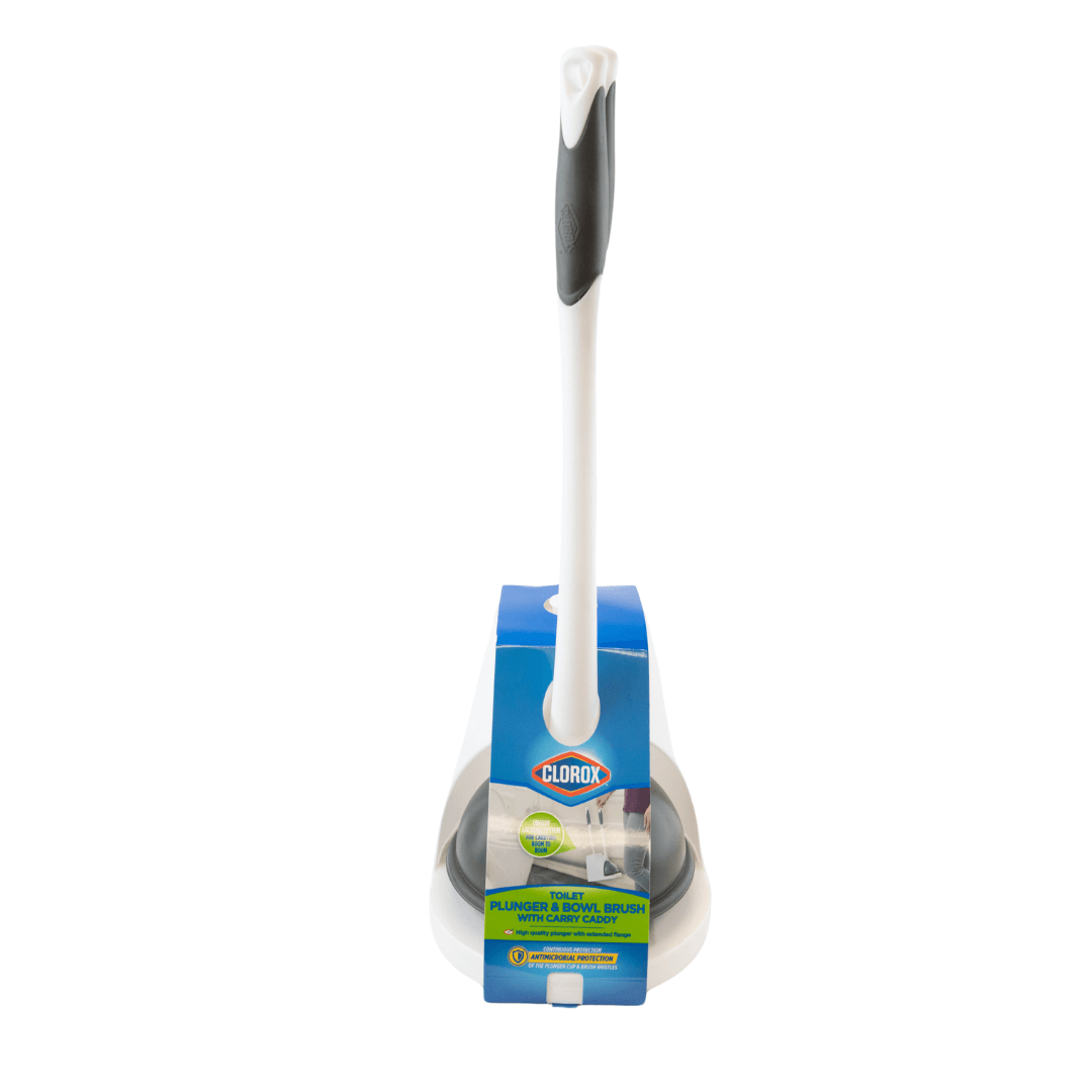 Clorox Plunger Toilet Brush with Caddy