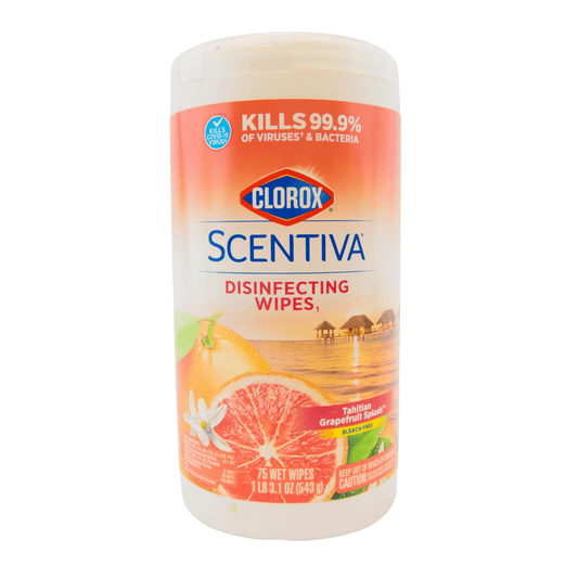 Clorox Scentiva Disinfect Tahitian Grapefruit Splash Wipes 75 Count