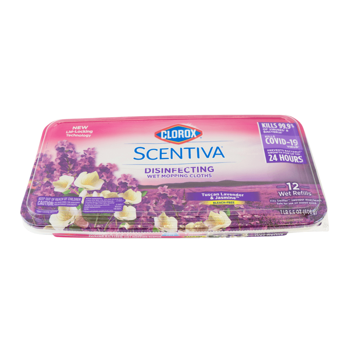 Clorox Scentiva Tuscan Lavender Mop Cloths 12 Count
