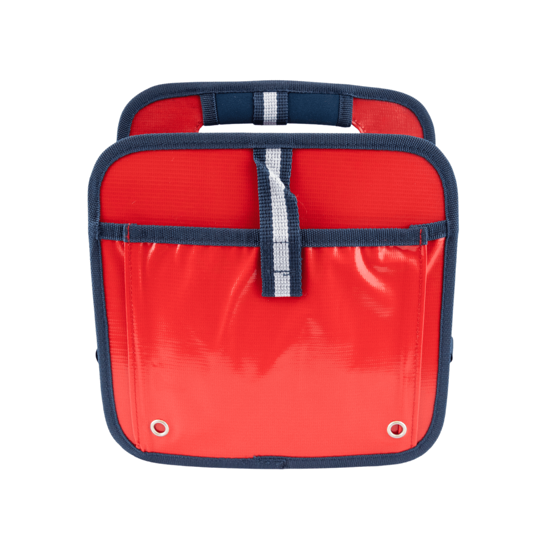 Collapsible Red and Blue Tool Caddy 11" x 7"