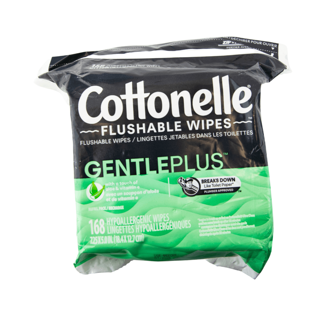 Cottonelle Flushable Wipes in Fresh Care or Gentle Plus 168 Count