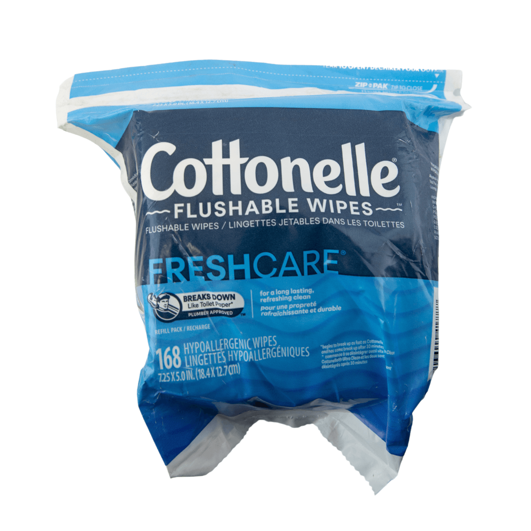 Cottonelle Flushable Wipes in Fresh Care or Gentle Plus 168 Count