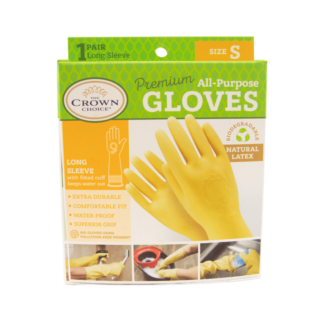 Crown Choice Premium All Purpose Latex Gloves, Variety of Sizes