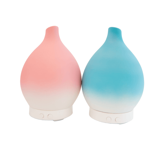 Design Accents Ceramic Oil Diffuser Aqua Blue or Pink