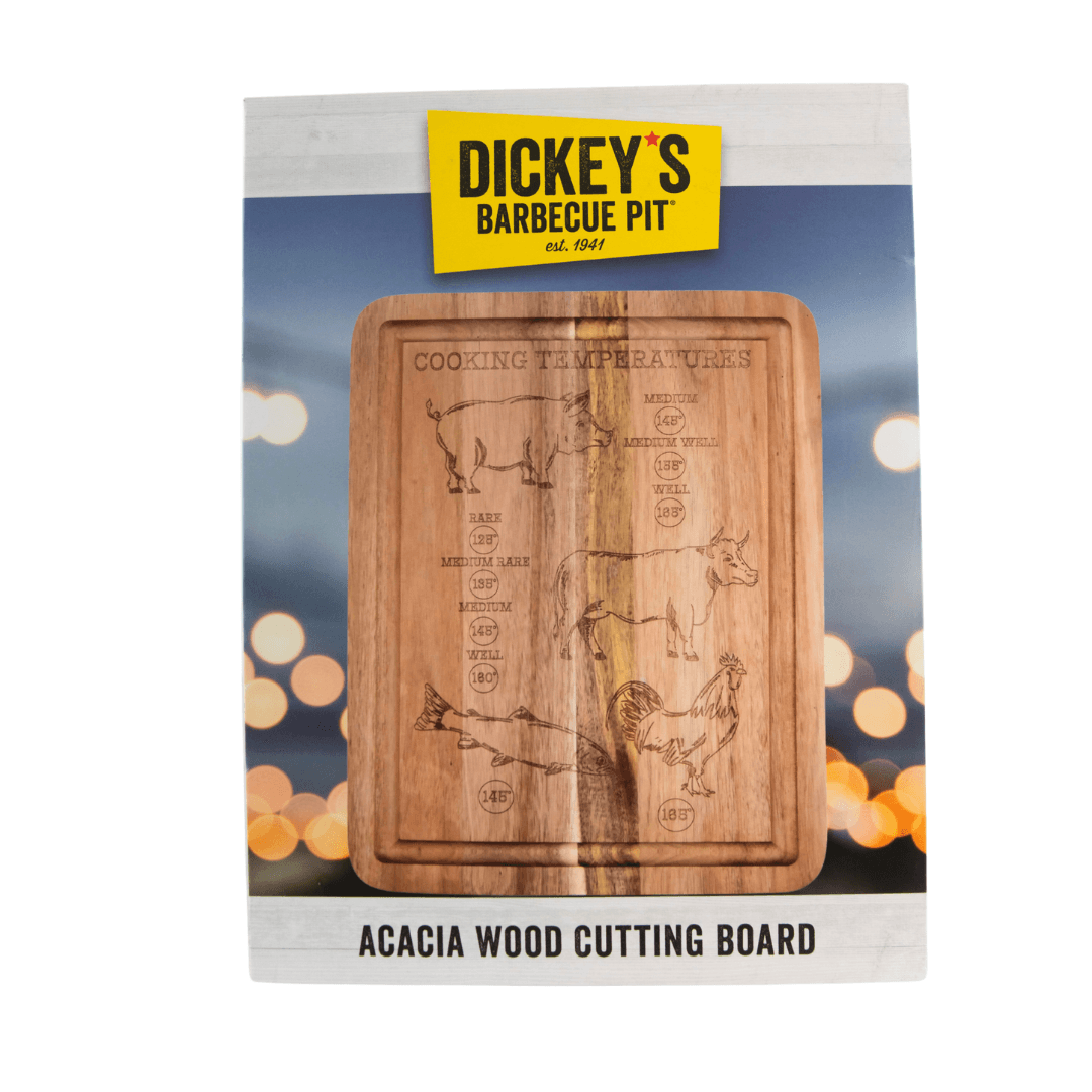 Dickey's Barbeque Pit Acacia Wood Cutting Board 16" x 12"