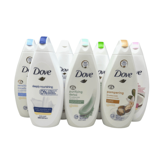 Dove Body Wash Shower Gel Assortment 500mL/ 16.9 oz